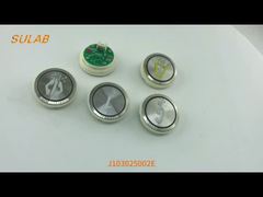 Ver SJEC Marca Botão do Elevador J103025002E Modelo com Luz Vermelha e Azul e Demonstração de Um Ano de Garantia