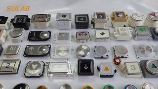 BR32A 32mm Botão de elevador de especificação universal com indicador de luz de fundo LED e Mo normalmente aberto