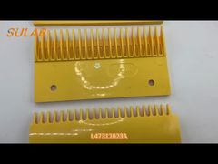 Placa de pente de escada rolante segurança amarelo L70A