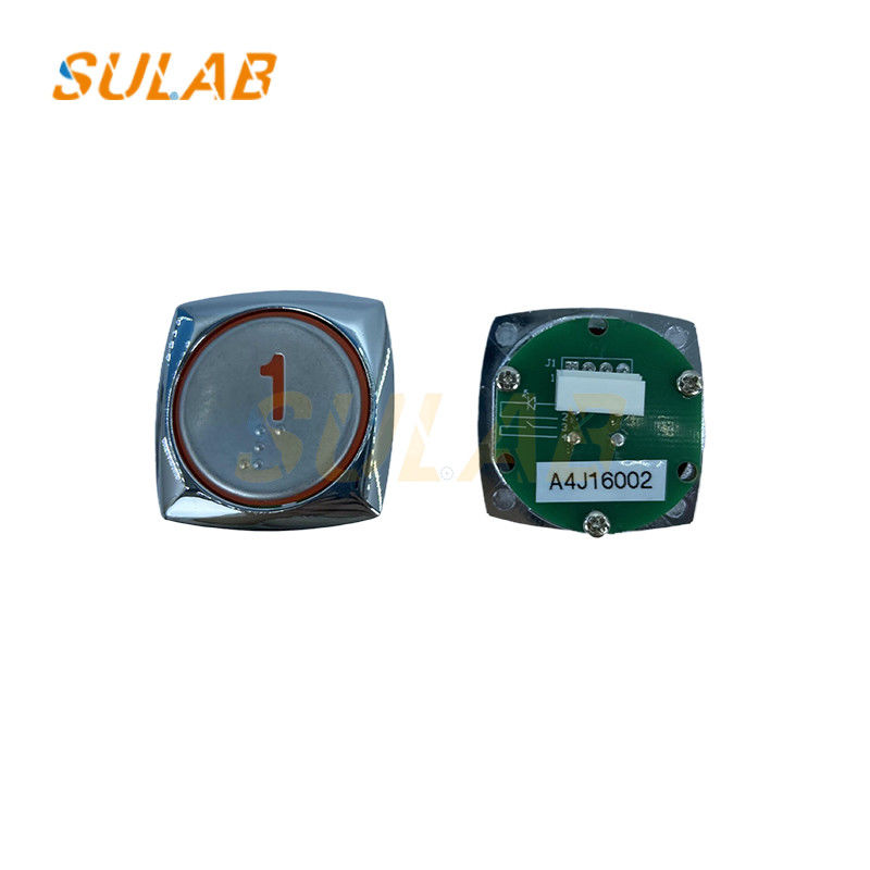 A4J16002  Hyundai Elevator Push Button Elevator Parts Light Red White 