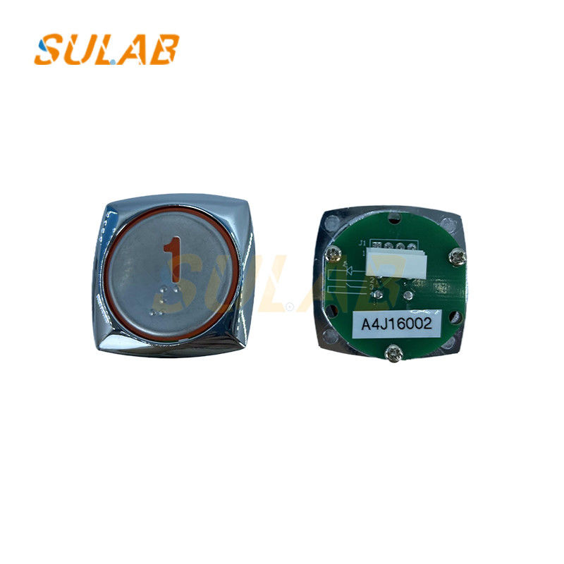 A4J16002  Hyundai Elevator Push Button Elevator Parts Light Red White 