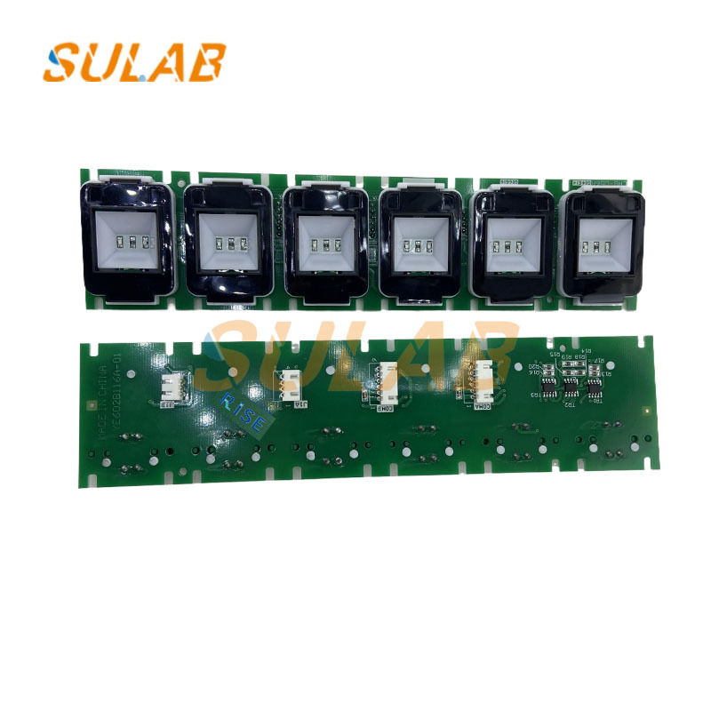 Mitsubishi Elevator Push Button with LED Backlight and Industrial-Grade Contacts for 100,000 Presses Lifespan PCB Board Replacement Part