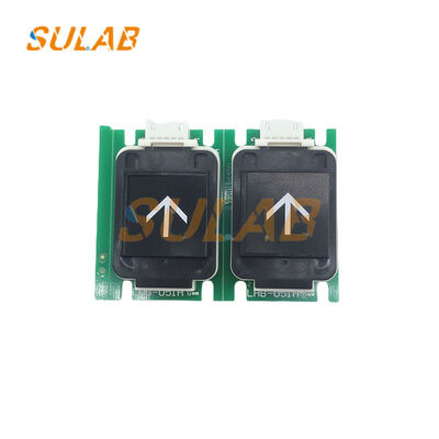 Botão de pressão original do elevador Mitsubishi LHB-051A em liga de alumínio de grau aeronáutico com superfície anodizada e placa de circuito resistente ao desgaste