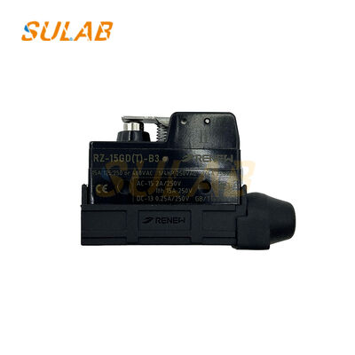 Interruptor de freio com proteção térmica com contato SPDT e revestimento de plástico fenólico para peças de elevador