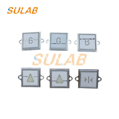 KONE 863223H03 Botão de elevador de concha de aço inoxidável com luz de indicador LED e superfície personalizável