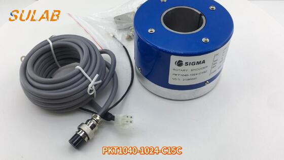 SIGMA PKT1040-1024-C15C Encoder Incremental de Eixo Vazado com 1024 PPR e Eixo Vazado de 40 mm para Motor de Tração de Elevador