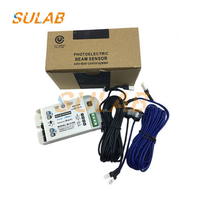 Sensor de feixe transversal de segurança por infravermelho de fotocélula de elevador M-218D original com comutação de feixe único/dual e sistema anti-pincagem de controle de microcomputador