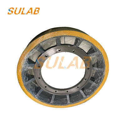 Polia de Tração para Elevador Mitsubishi com Ímã Permanente de Todos os Tamanhos Feita de Ferro Fundido Nodular QT600-3