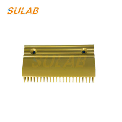 Placa de pente de escada rolante de 22 dentes com plástico de engenharia de alta resistência para transição suave e conformidade com a EN 115-1