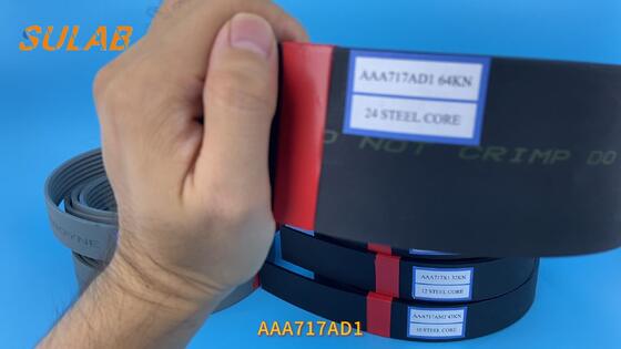 Cinturão de aço de tração de elevador Otis AAA717AD1 Alta resistência baixa vibração Cinturão de transmissão resistente ao desgaste para elevação de carros