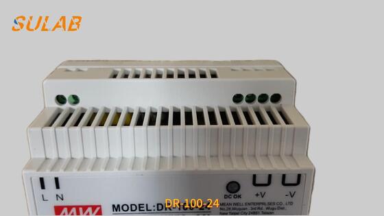 Fonte de Alimentação Chaveada Mean Well para Trilho DIN para Controle Industrial de Elevadores Saída DC 24V Peça de Reposição DR-100-24