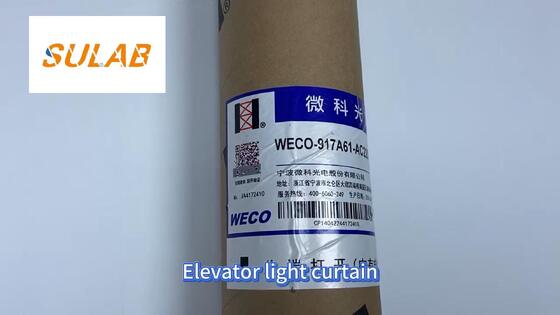Cortina de luz para elevador WECO, peça sobressalente de proteção de segurança antibeliscão para porta de carro WECO 917A61-AC220V