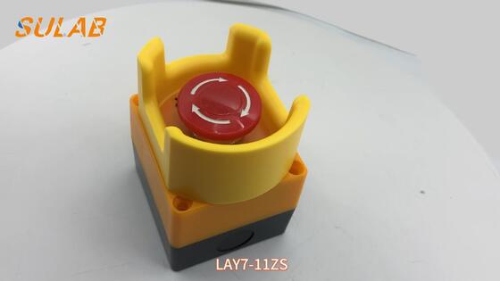 Interruptor de parada de emergência de segurança de elevador com concha ABS ignífugo e configuração de contato 1NO+1NC para montagem universal
