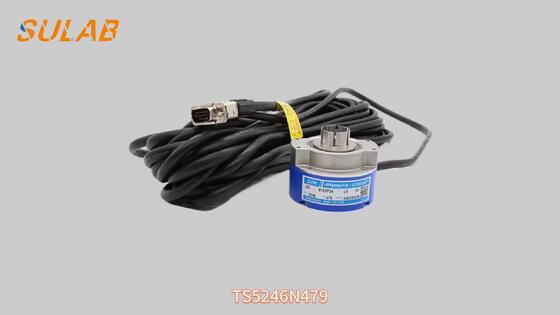 Tamagawa TS5246N479 Encoder rotativo de eixo oco com 8192 pulsos por revolução e fonte de alimentação DC 5V para motor de tração PMSM de elevador